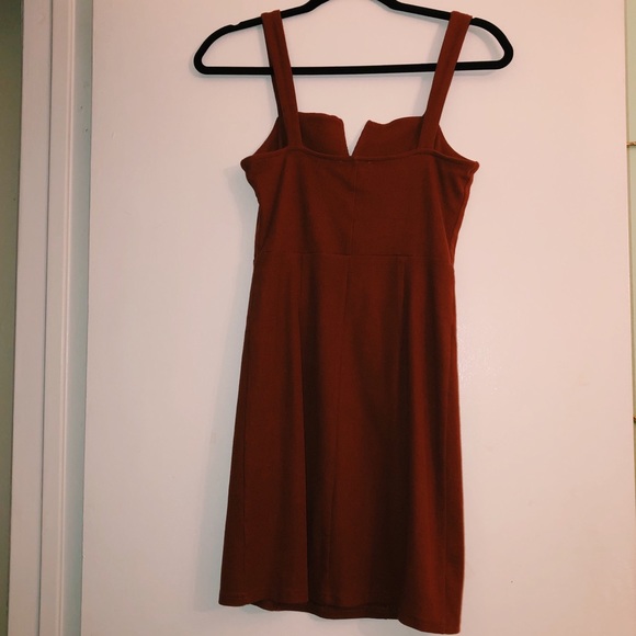 burnt orange/ rust body-con dress - Picture 2 of 3